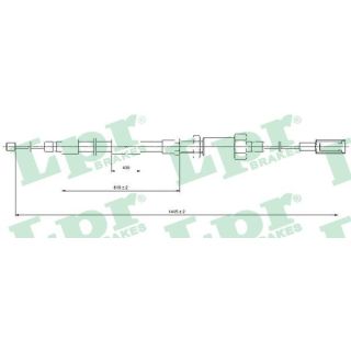 Trosas, stovėjimo stabdys LPR C0131B