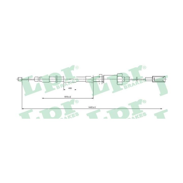 Trosas, stovėjimo stabdys LPR C0131B