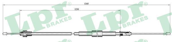 Trosas, stovėjimo stabdys LPR C0138B