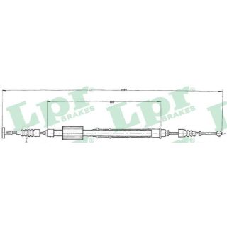Trosas, stovėjimo stabdys LPR C0155B