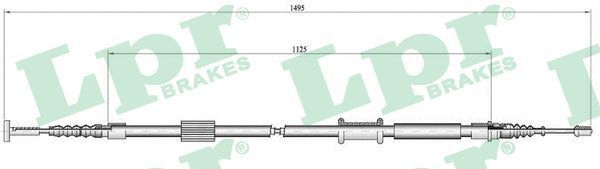 Trosas, stovėjimo stabdys LPR C0157B