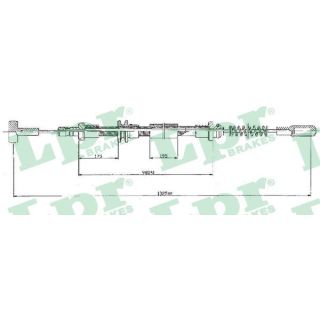 Trosas, stovėjimo stabdys LPR C0160B