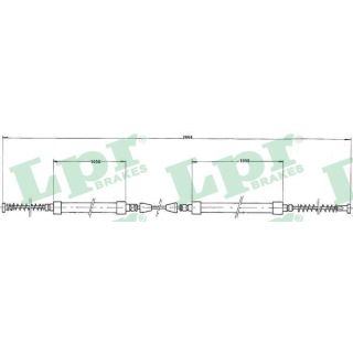 Trosas, stovėjimo stabdys LPR C0161B