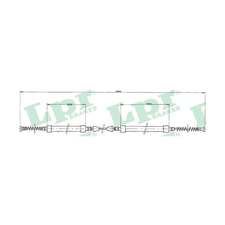 Trosas, stovėjimo stabdys LPR C0161B