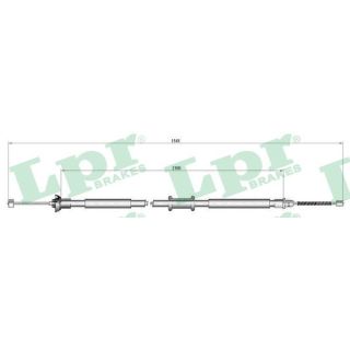 Trosas, stovėjimo stabdys LPR C0184B