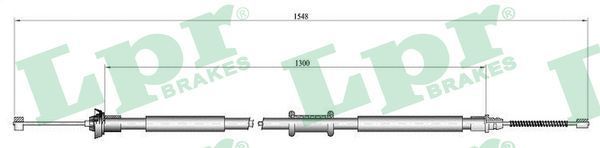 Trosas, stovėjimo stabdys LPR C0184B