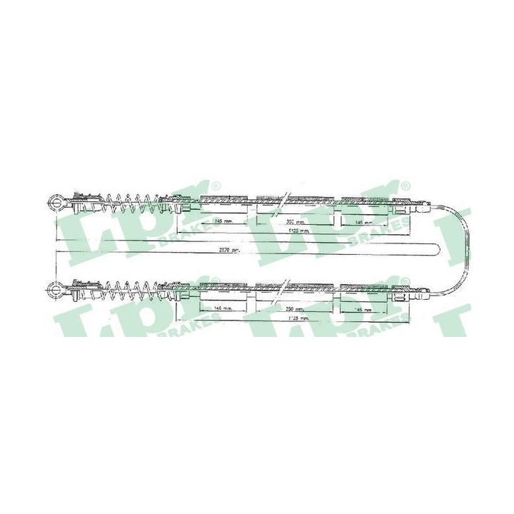 Trosas, stovėjimo stabdys LPR C0203B