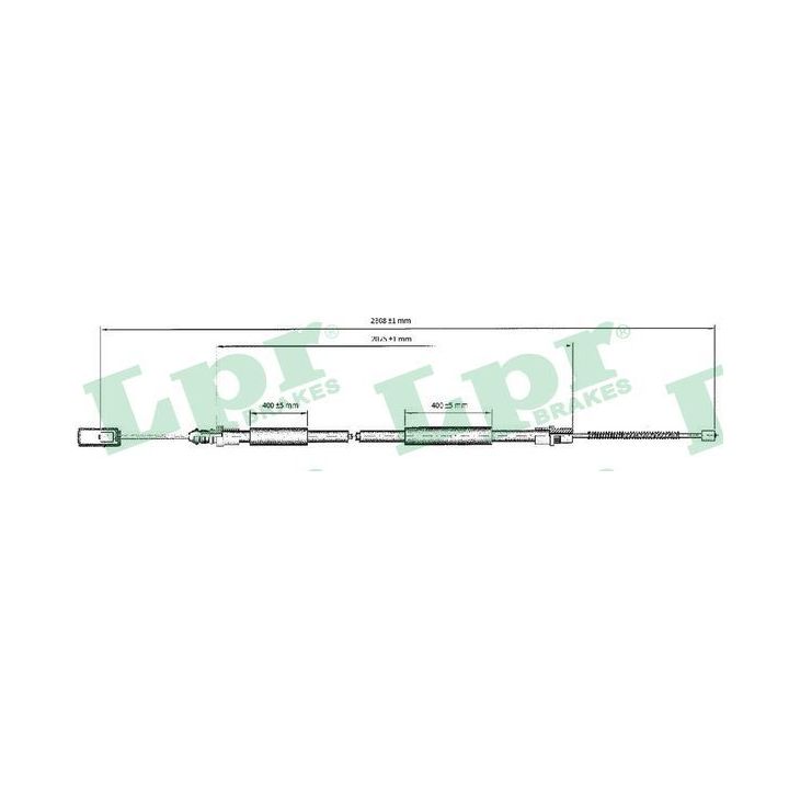 Trosas, stovėjimo stabdys LPR C0211B