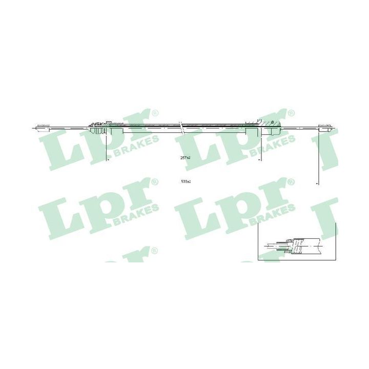 Trosas, stovėjimo stabdys LPR C0212B