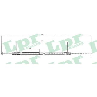 Trosas, stovėjimo stabdys LPR C0214B