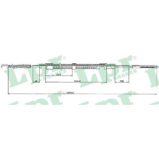 Trosas, stovėjimo stabdys LPR C0304B