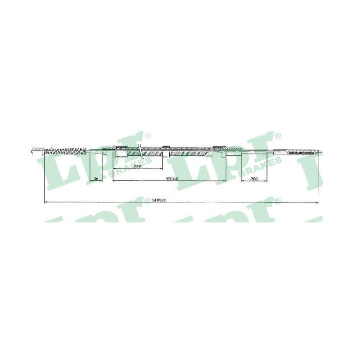 Trosas, stovėjimo stabdys LPR C0304B