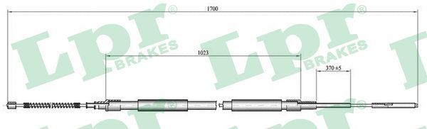 Trosas, stovėjimo stabdys LPR C0306B