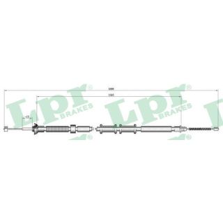 Trosas, stovėjimo stabdys LPR C0307B