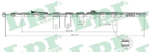 Trosas, stovėjimo stabdys LPR C0311B