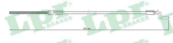 Trosas, stovėjimo stabdys LPR C0329B