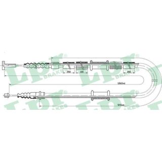 Trosas, stovėjimo stabdys LPR C0341B