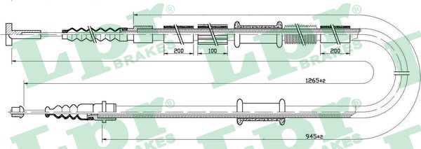 Trosas, stovėjimo stabdys LPR C0341B