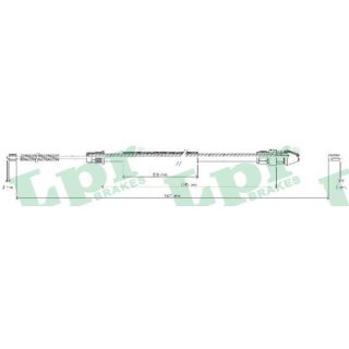 Trosas, stovėjimo stabdys LPR C0369B