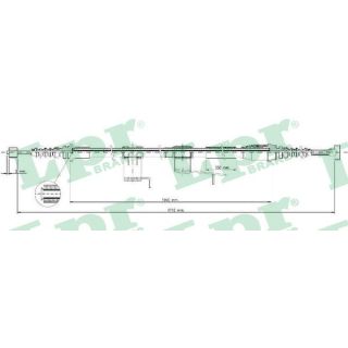 Trosas, stovėjimo stabdys LPR C0388B