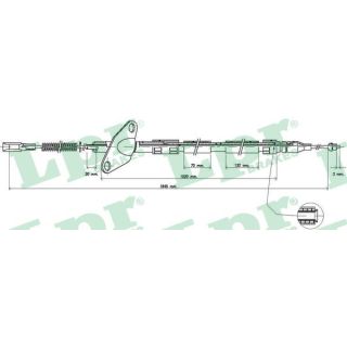 Trosas, stovėjimo stabdys LPR C0412B