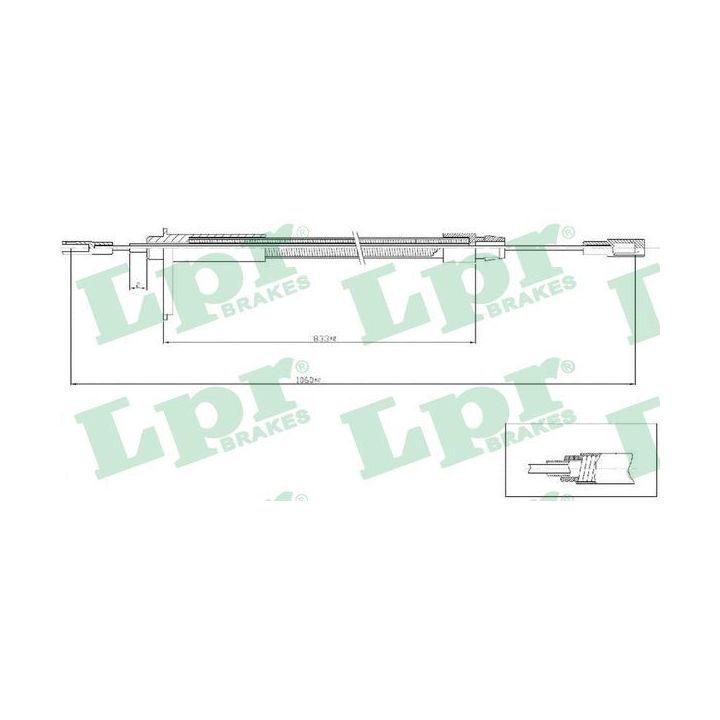 Trosas, stovėjimo stabdys LPR C0435B