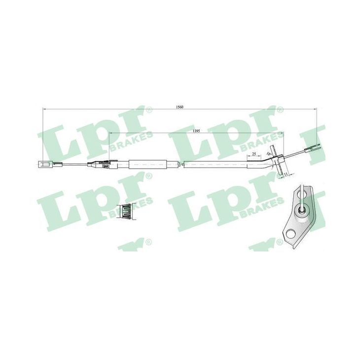 Trosas, stovėjimo stabdys LPR C0453B