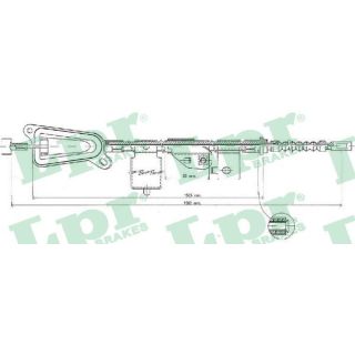 Trosas, stovėjimo stabdys LPR C0484B