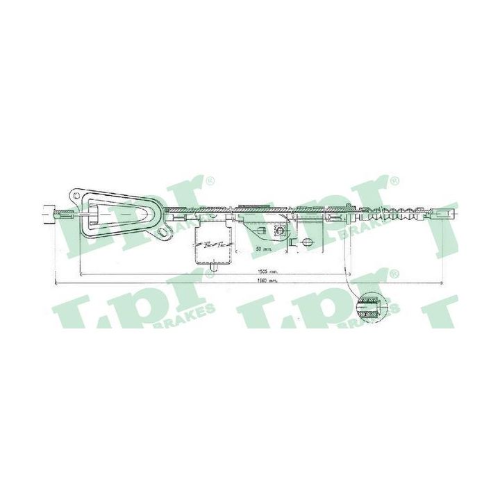 Trosas, stovėjimo stabdys LPR C0484B