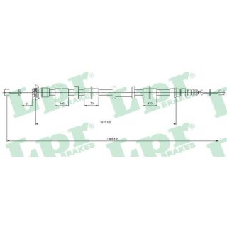 Trosas, stovėjimo stabdys LPR C0520B