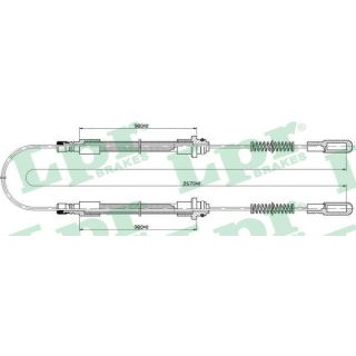 Trosas, stovėjimo stabdys LPR C0522B