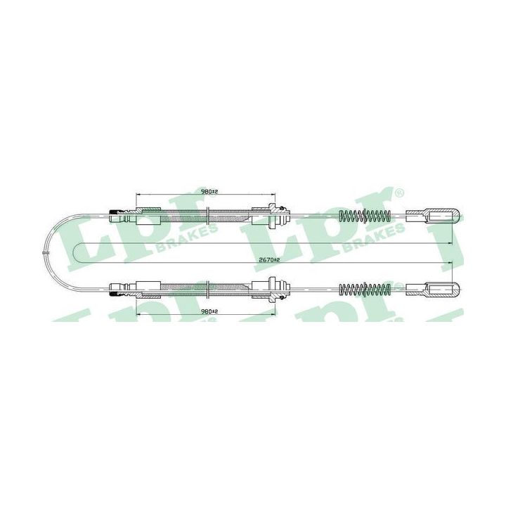 Trosas, stovėjimo stabdys LPR C0522B