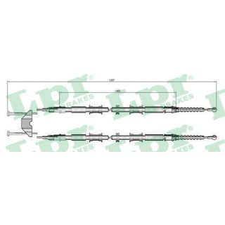 Trosas, stovėjimo stabdys LPR C0549B