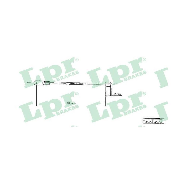 Trosas, stovėjimo stabdys LPR C0578B