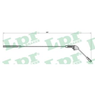 Trosas, stovėjimo stabdys LPR C0579B