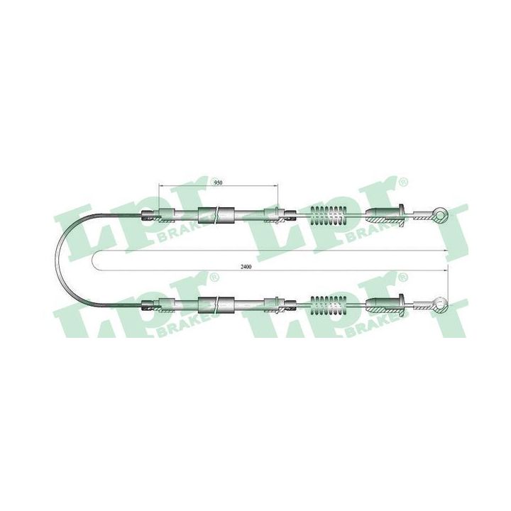 Trosas, stovėjimo stabdys LPR C0602B