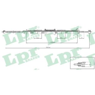 Trosas, stovėjimo stabdys LPR C0653B