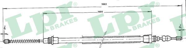 Trosas, stovėjimo stabdys LPR C0725B