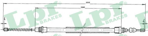 Trosas, stovėjimo stabdys LPR C0726B