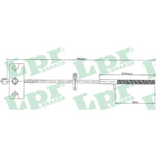 Trosas, stovėjimo stabdys LPR C0840B