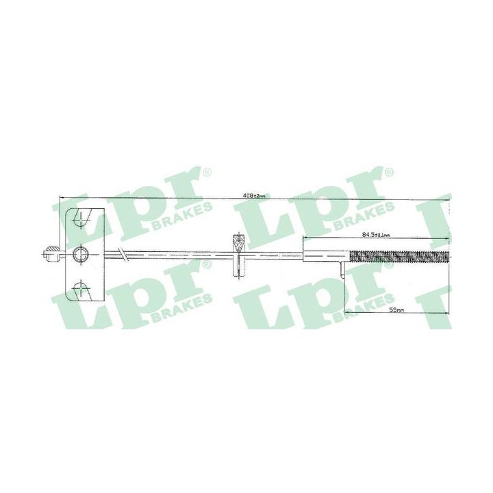 Trosas, stovėjimo stabdys LPR C0840B