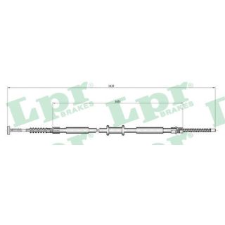 Trosas, stovėjimo stabdys LPR C0843B