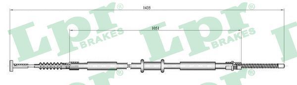 Trosas, stovėjimo stabdys LPR C0843B
