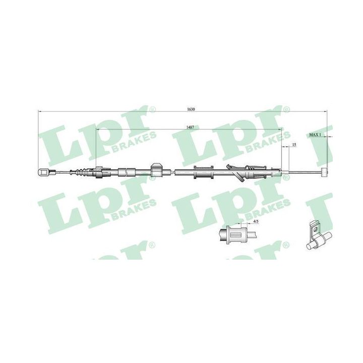 Trosas, stovėjimo stabdys LPR C0916B