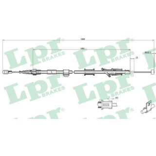 Trosas, stovėjimo stabdys LPR C0920B