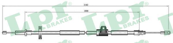 Trosas, stovėjimo stabdys LPR C0923B