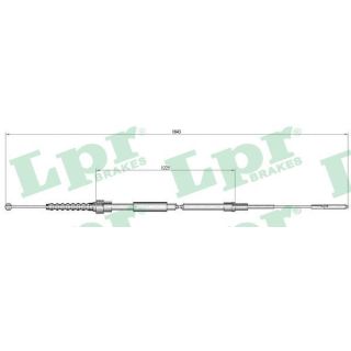 Trosas, stovėjimo stabdys LPR C0933B