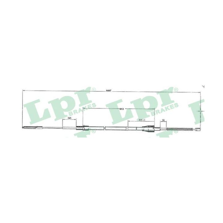 Trosas, stovėjimo stabdys LPR C0950B