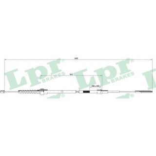 Trosas, stovėjimo stabdys LPR C0951B