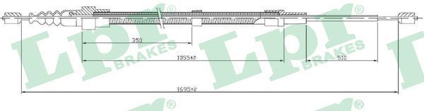 Trosas, stovėjimo stabdys LPR C0952B